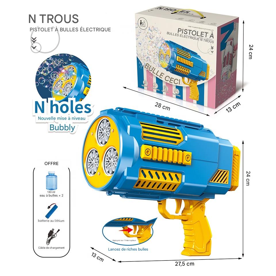 Pistolet à Bulles Électrique™ – Des centaines de bulles en 1 seconde