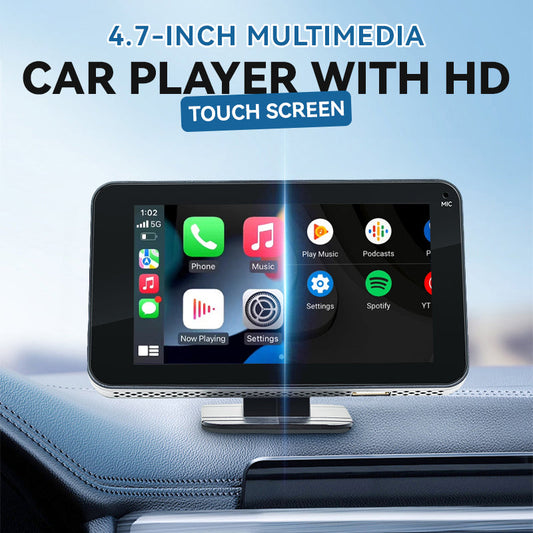 🎶 CarPlay 4.7™ – Lecteur Multimédia Auto HD avec Écran Tactile & Bluetooth