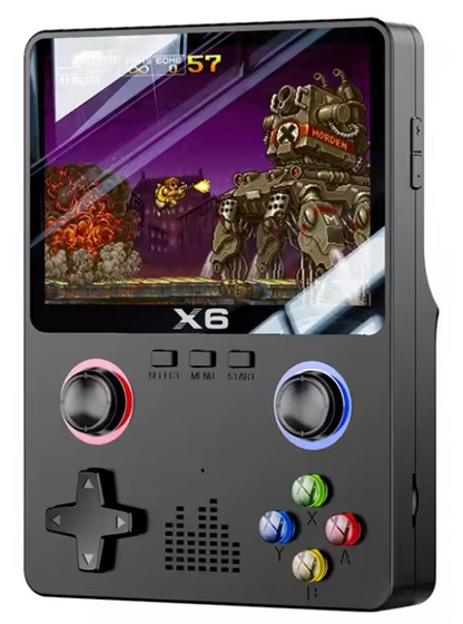 RetroX6 – Console Rétro Portable 20 000 Jeux, Écran HD 3,5", 2 Joueurs & Mode TV 🎮🔥