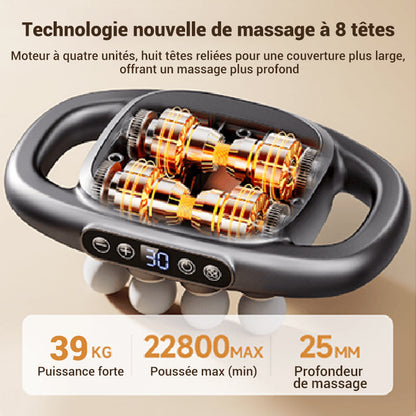 💥 MassageGun Pro™ – Pack 16 Têtes + 8 Disques | Détente & Récupération Musculaire