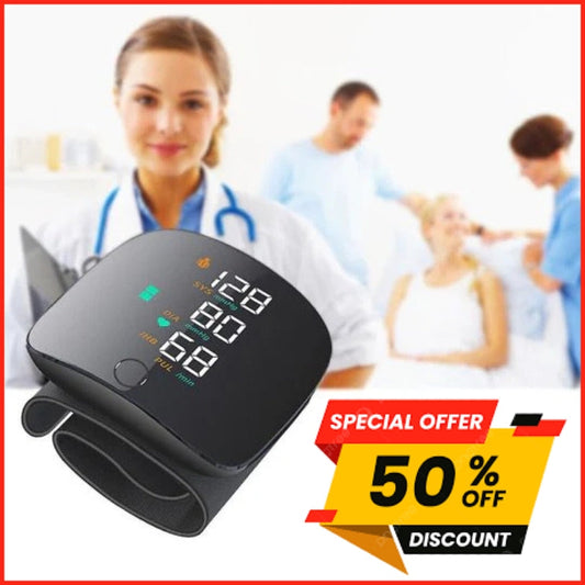 Tensiomètre Poignet Électronique - Rechargeable, Précis et Écran LED Lisible