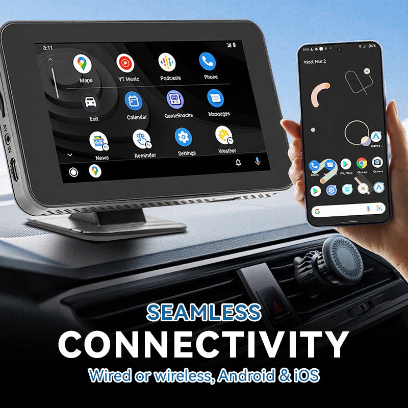 🎶 CarPlay 4.7™ – Lecteur Multimédia Auto HD avec Écran Tactile & Bluetooth