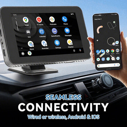 🎶 CarPlay 4.7™ – Lecteur Multimédia Auto HD avec Écran Tactile & Bluetooth